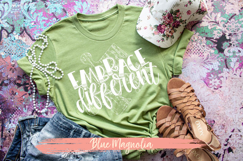 Embrace Different - White Print