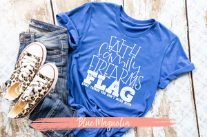 Faith Family Firearms Flag