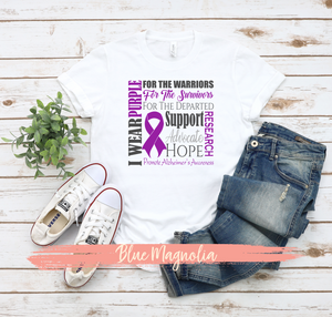 I Wear Purple - Alzheimers