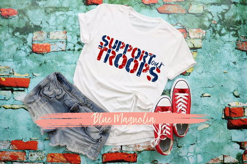 Support Our Troops - Color Print